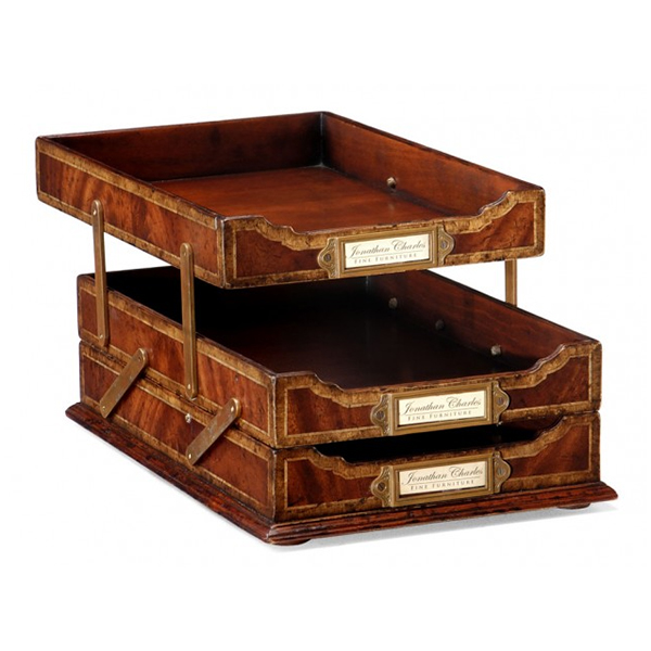 Jonathan Charles Select Collection Victorian Style Triple Letter Tray Qs Jonathan Charles Select Collection Victorian Style Triple Letter Tray Qs 493280 Fine Furniture At Kings Always For The Best Service And