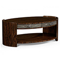 Jonathan Charles Metropolitan Anthracite Oval Coffee Table 494516 / Jonathan Charles Fine Furniture at Kings always for the best service and prices