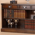 REH Kennedy Military Dark Chrome Bookcase With Three Doors