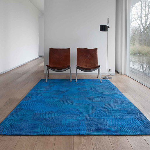 Louis De Poortere Meditation Collection Coral Rug Blue Lagoon 9225 4