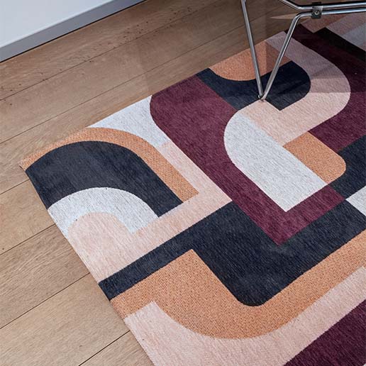 Louis De Poortere Nuance Collection Module Rug Pink Rohe 9209 3