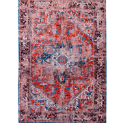 Louis De Poortere Antiquarian Antique Heriz Rug 8703 Classic Brick