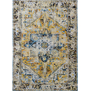 Louis De Poortere Antiquarian Antique Heriz Rug 8704 Amir Gold