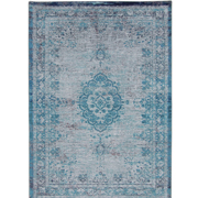 Louis De Poortere Fading World Medallion Rug 8255 Grey Turquoise from Kings Interiors who are the ideal place to buy Rugs, Carpets and Flooring. Order Today call 0115 9455584