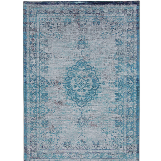 Louis De Poortere Medallion 8255 Grey Turquoise