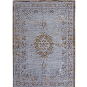 Louis De Poortere Fading World Medallion Rug 8257 Grey Ebony from Kings Interiors the ideal place to buy Rugs, Carpets and Flooring. Order Today or call 0115 9455584.