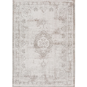 Louis De Poortere Fading World Medallion Rug 8383 Salt And Pepper Order Today or call 0115 9455584.