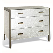 R V Astley Antique Mirror and Brass 3 Drawer Chest 8166