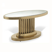 R V Astley Barnes Art Deco Brass Finish with Glass Coffee 2221