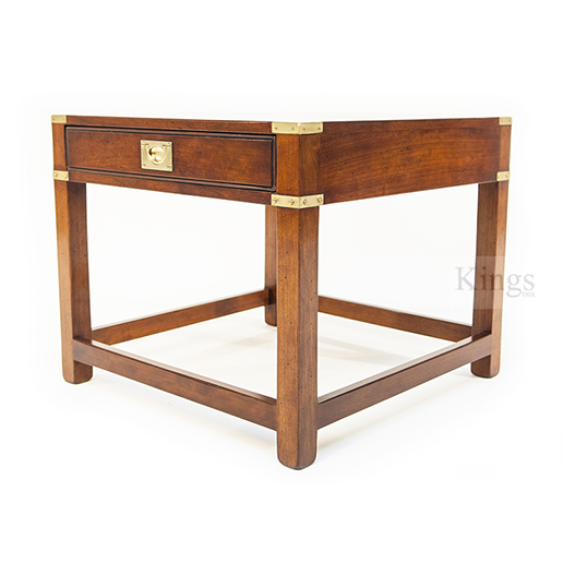 REH Kennedy Military Lamp Table With Draw 4064