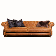 Tetrad Upholstery Grand Madison Chesterfield in Ralph Lauren Signature Texas Ranch Hide