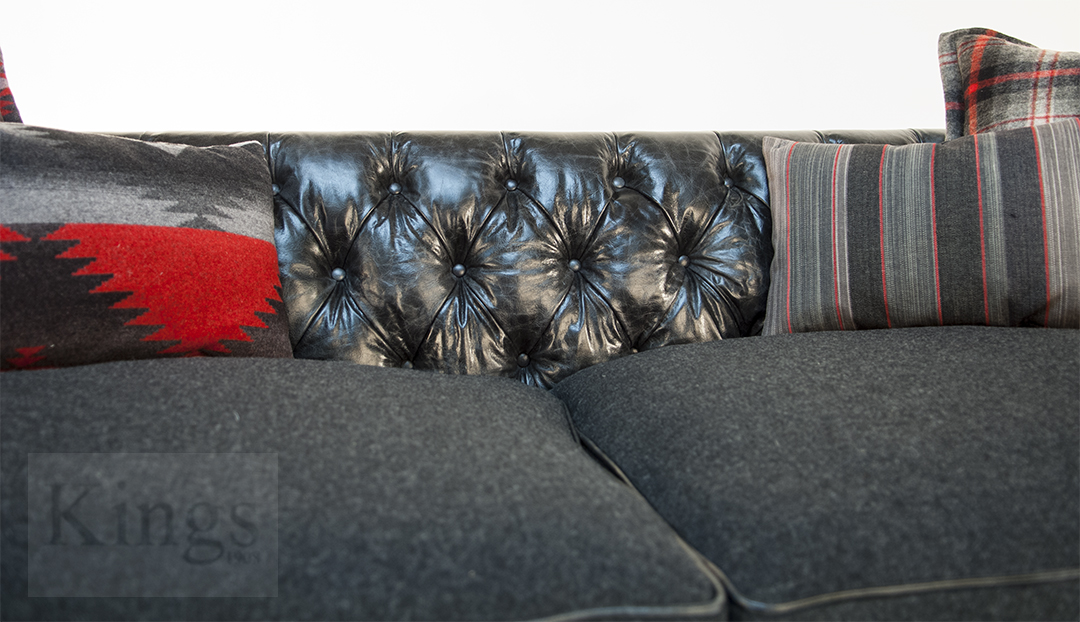 Tetrad Upholstery Grand Empire Sofa In Ralph Lauren Signature Fabrics Tetrad Signature Ralph Lauren Leather On Back Sofa