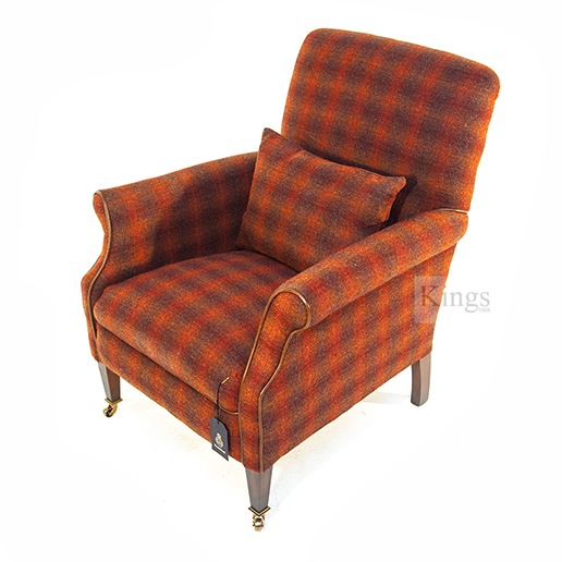 Tetrad Harris Tweed Bowmore Chair Autumn Check ab