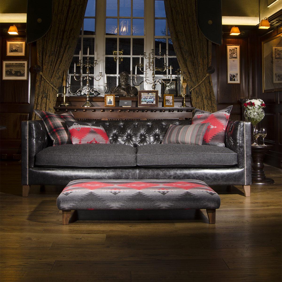Tetrad Upholstery Grand Empire Sofa in Ralph Lauren Signature Fabrics -  Kings