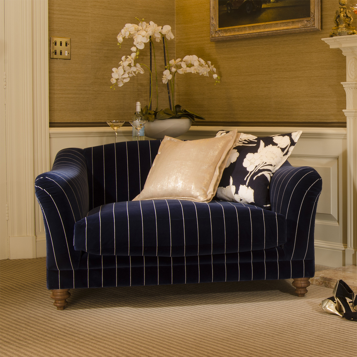 Tetrad Upholstery Gatsby Snuggler In Ralph Lauren Signature Fabrics