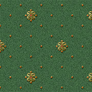 Ulster Carpets Athenia Motif Green 4/2566
