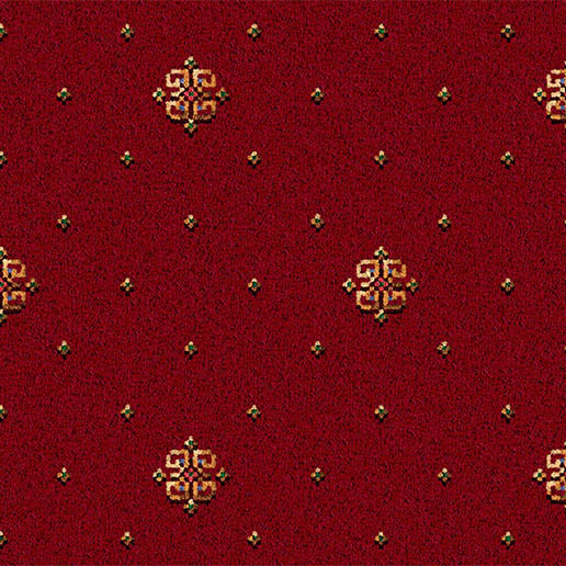 Ulster Carpets Athenia Motif Red 10/2566