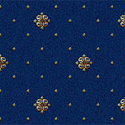 Ulster Carpets Athenia Motif Royal Blue 12/2566