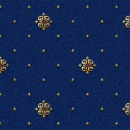 Ulster Carpets Athenia Motif Royal Blue 12/2566