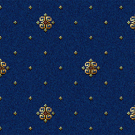 Ulster Carpets Athenia Motif Royal Blue 12/2566