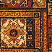 Ulster Carpets Glenavy Axminster Ethnic Panel Rust 2/2648