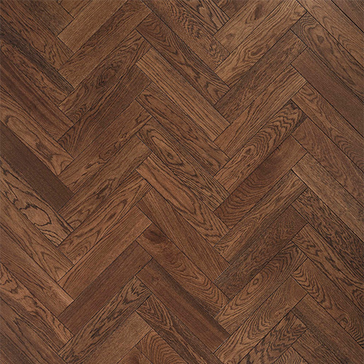 V4 Wood Flooring Deco Parquet Herringbone ZB206 Tannery Brown