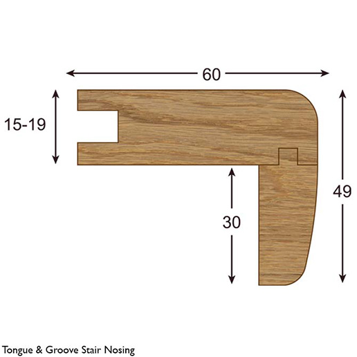Woodpecker Flooring Solid Wood Stair Nosings 6