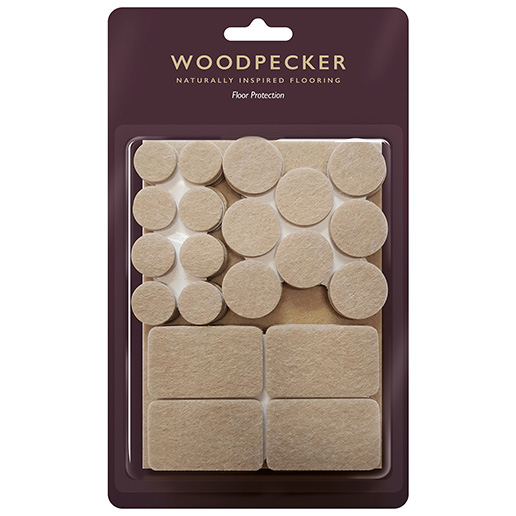 Woodpecker Flooring Felt Pads Mixed