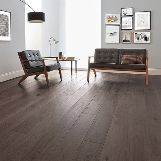 Woodpecker Flooring Salcombe Shadow Oak Smoked Brushed and Matt Lacquered Engineered Wood 45 WAC 017 2