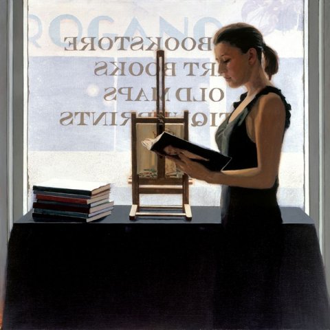Iain Faulkner - Bookstore (Framed) - Limited Edition Artworks at Kings Interiors Nottingham