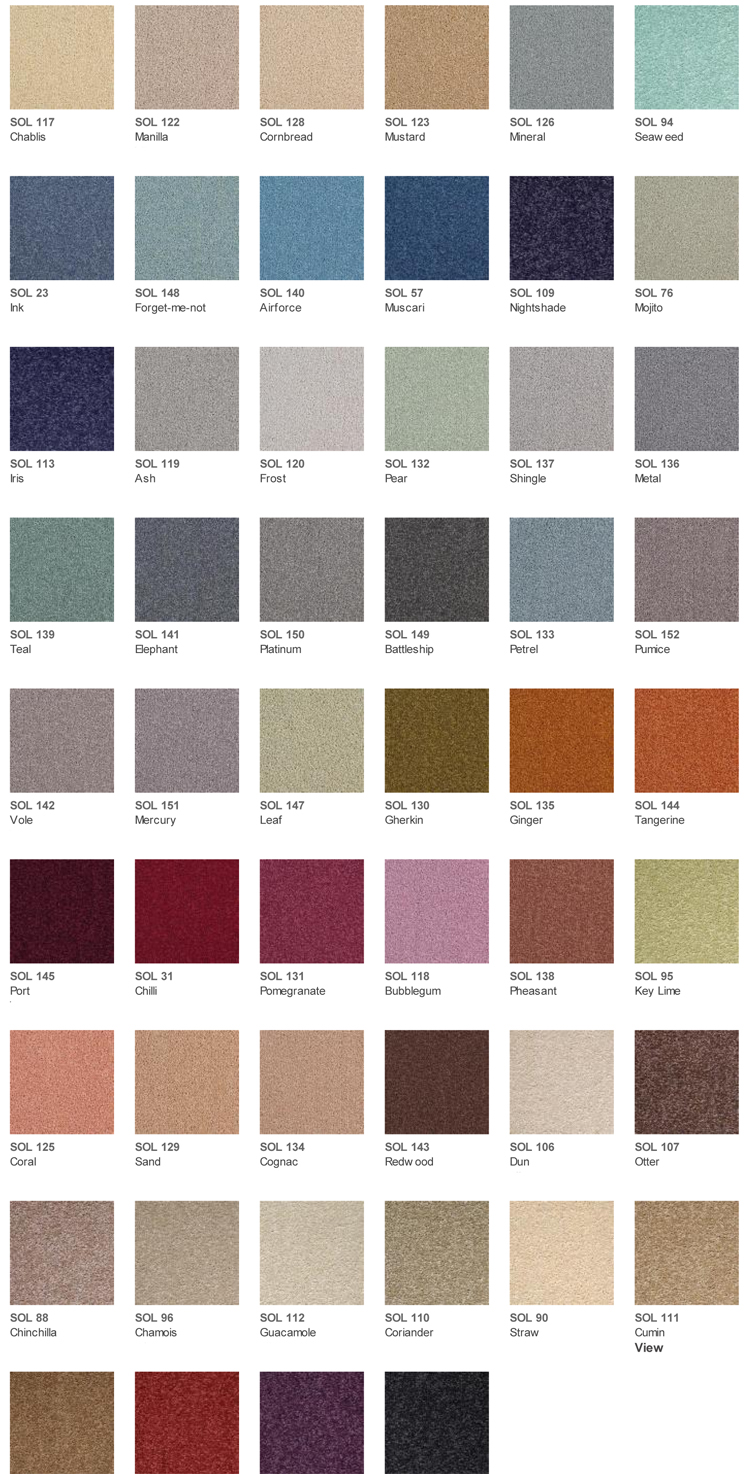 Brockway Carpets Solar Colours