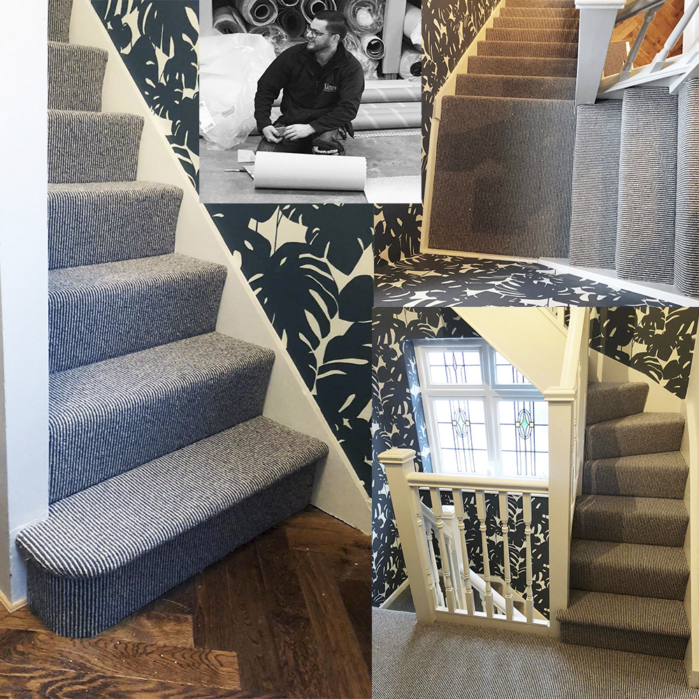 Wool Pin Stripe by Hugh Mackay Carpets fitted by James