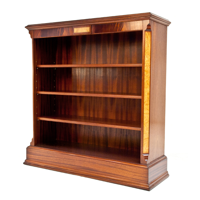 Charles barr Grandeur Bookcase in Mahogany and Olive Ash