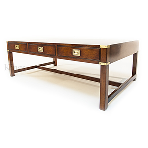 REH Kennedy Cherry Coffee Table in Cherry and Brass
