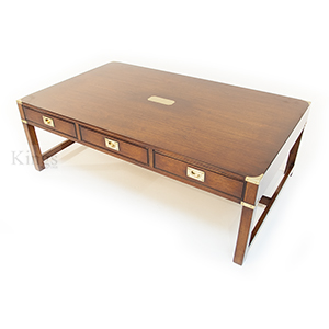 REH Kennedy Cherry Coffee Table in Cherry and Brass 2