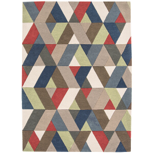 Asiatic Rugs Modern Wool Funk Chevron Multi