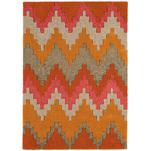 Asiatic Rugs Modern Wool Matrix MAX23 Cuzzo Sienna