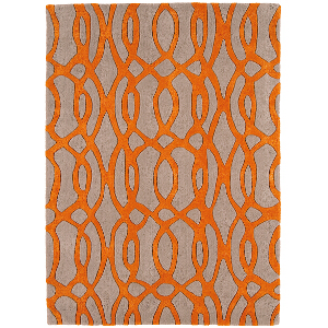 Asiatic Rugs Modern Wool Matrix MAX37 Wire Orange