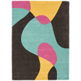 Asiatic Rugs Modern Wool Matrix MAX52 Arc Bubblegum from Kings Interiors - the ideal place to buy Furniture and Flooring. Call Today - 01158258347.