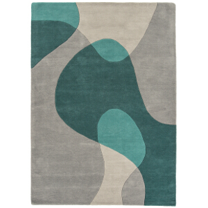 Asiatic Rugs Modern Wool Matrix MAX57 Arc Teal