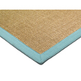 Asiatic Rugs Natural Weaves Sisal Linen Aqua from Kings Interiors - the ideal place to buy Furniture and Flooring. Call Today - 01158258347.