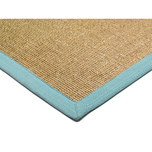 Asiatic Rugs Natural Weaves Sisal Linen Aqua