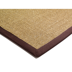 Asiatic Rugs Natural Weaves Sisal Linen Chocolate