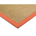 Asiatic Rugs Natural Weaves Sisal Linen Orange from Kings Interiors - the ideal place to buy Furniture and Flooring. Call Today - 01158258347.