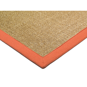 Asiatic Rugs Natural Weaves Sisal Linen Orange