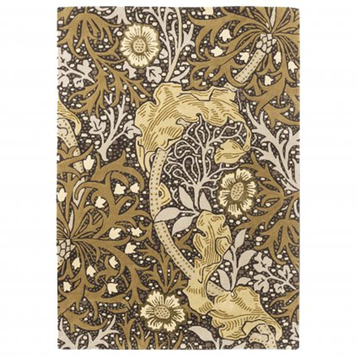 Brink and Campman Branded Collaboration Morris and Co. Collection Seaweed Charcoal Mustard 127006