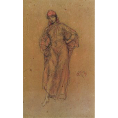 James Abbott Mcneill Whistler - A Study in Red (Framed) - Limited Edition Artworks at Kings Carpets and Interiors