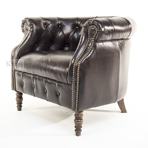 Alexander and James Jude Leather Tube Chair