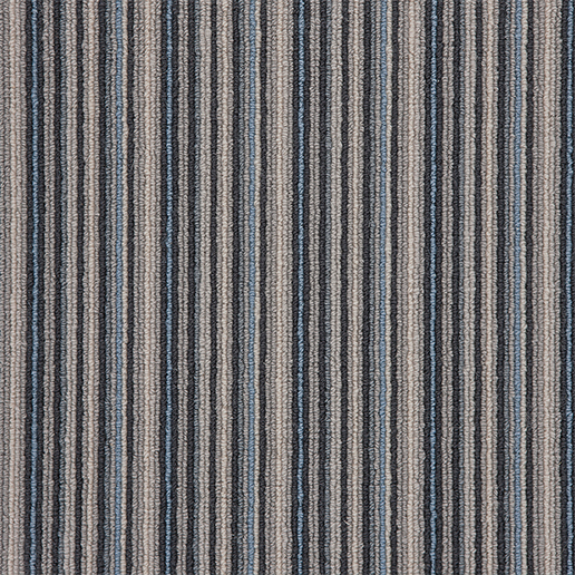 Crucial Trading Mississippi Stripe Premium Black Sapphire Carpet MP120
