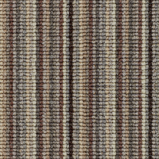 Crucial Trading Mississippi Stripe Parchment Wool Loop Pile Carpet WS254